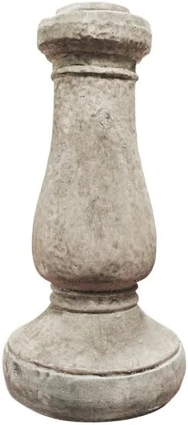 2026 NewSolid Rock Stoneworks Oval 2 Piece Birdbath - 24" Tall - Pre-Aged