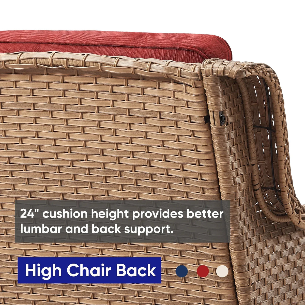 2026 NewPOCASSY 3 Piece Patio Set Outdoor Wicker Glider Rocking and Swivel Chairs with Cushions