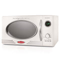 2026 NewNostalgia Retro Microwave for Countertop 0.9 cu ft Vintage Microwave, Ivory