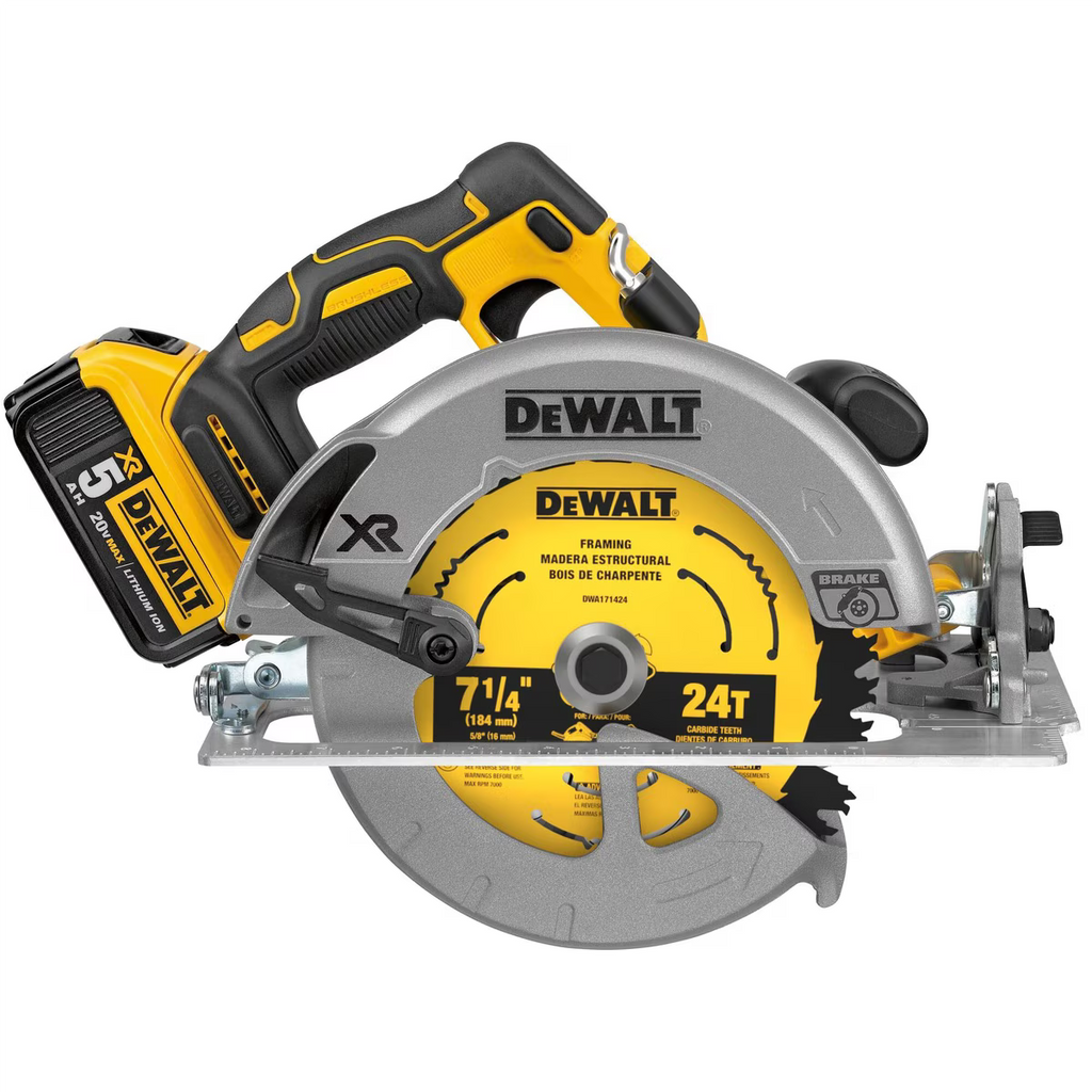 2026 NewDeWalt 20V Max Brushless 7-1/4 Circ Saw Kit