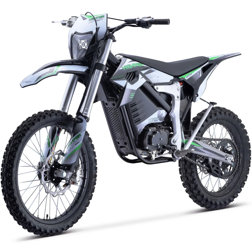 2026 NewMotoTec Venom 72v 12000w Electric Dirt Bike White