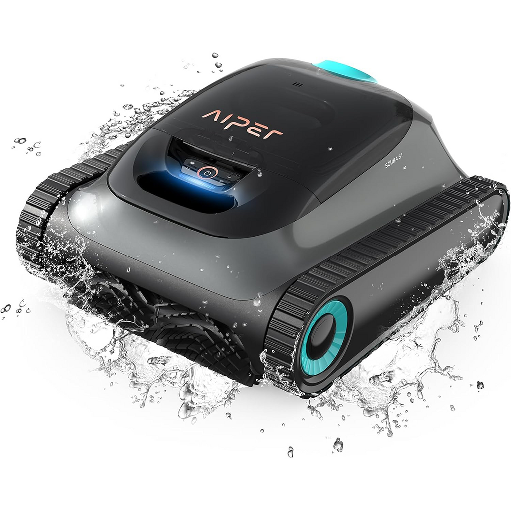 2026 Robot aspirador AIPER Scuba S1 para piscinas, suelo y paredes, línea de flotación, inalámbrico, 4 modos, 150 minutos de autonomía, capacidad para trepar paredes, navegación inteligente 2.0, ideal para piscinas enterradas de 150 m².