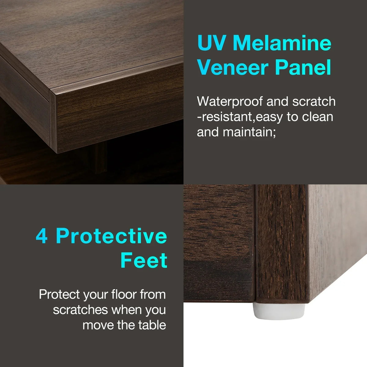 2026 NewHommpa LED Nightstand Wireless Charging Station USB Type C Outlets Bedside Table 3 Drawers Black Night Table Modern Smart Nightstand High Gloss End Side Table for Bedroom Furniture 26.8" Tall
