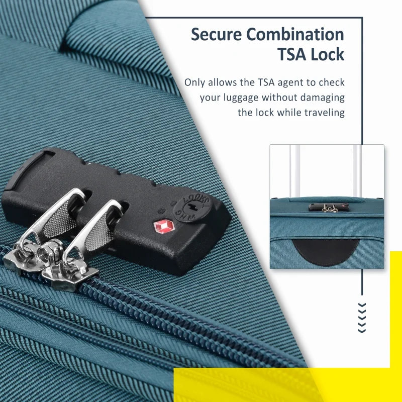 2026 NewSoftside Luggage Expandable 3 Piece Set Suitcase Upright Spinner Softshell Lightweight Luggage Travel Set