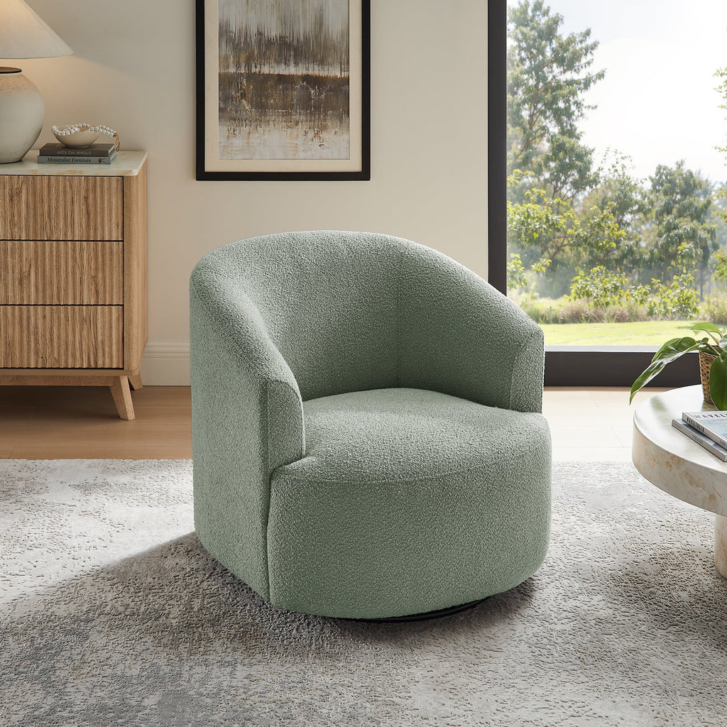 2026 NewMainstays Boucle Swivel Accent Chair, Taupe