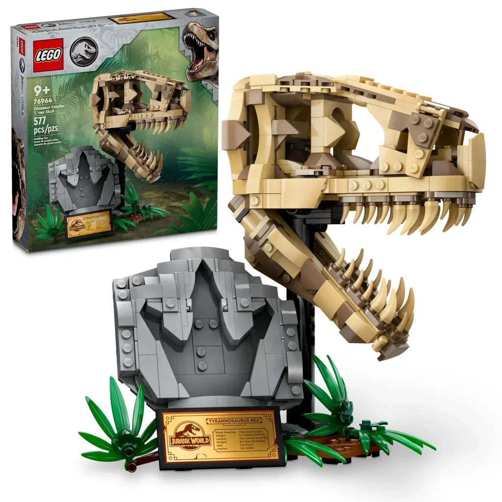 2026 NewLEGO Jurassic World Dinosaur Fossils: Tyrannosaurus Rex Skull and Building Set