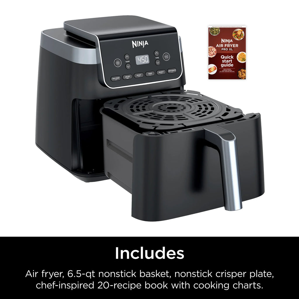 2026 NewNinja Air Fryer Pro XL 6-in-1 with 6.5 QT Capacity, Max Crisp, Air Fry, Air Roast, Bake, Reheat, Dehydrate