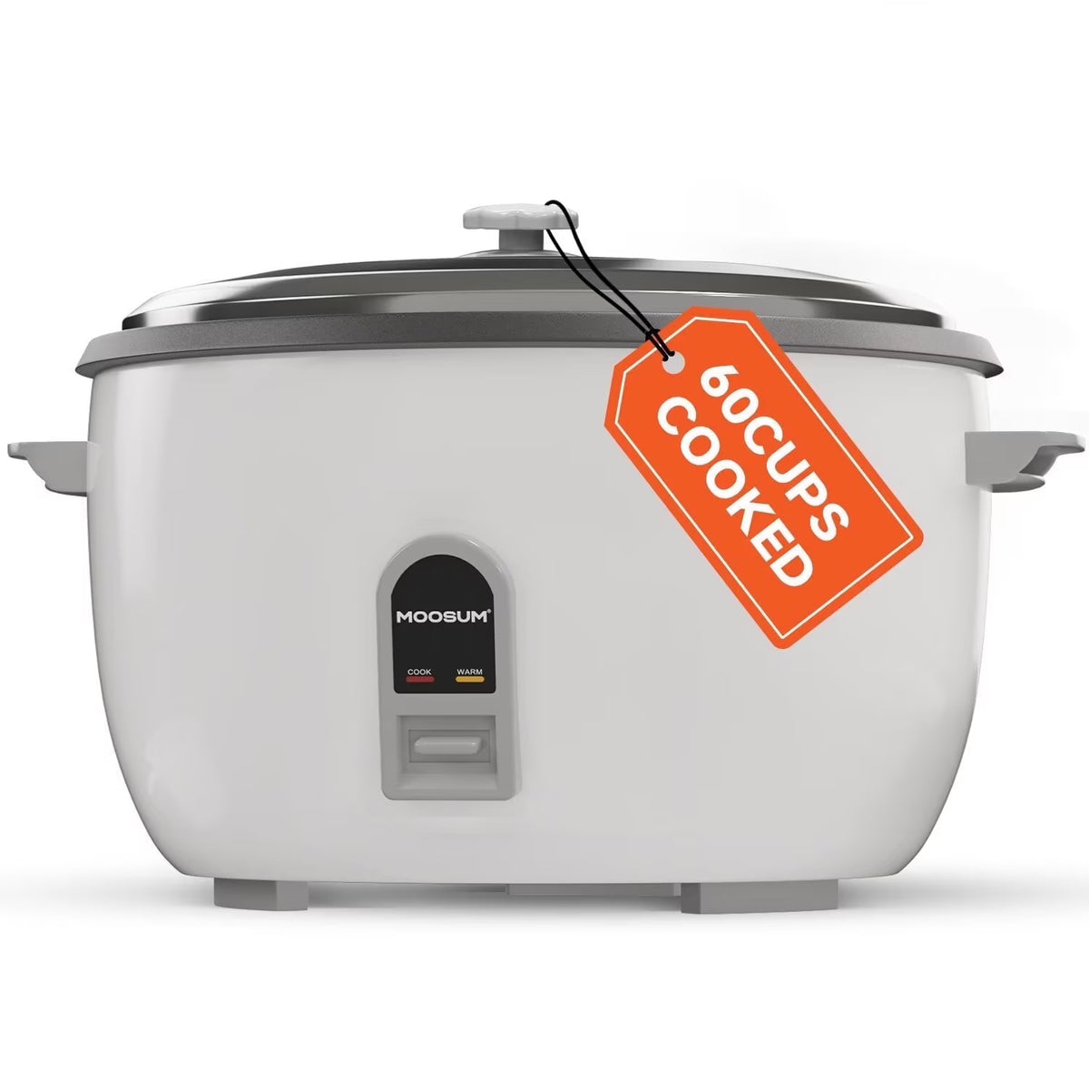 2026 NewMOOSUM Commercial Rice Cooker, Large Capacity 30-Cup (UnCooked), 60-Cup (Cooked) with One Touch Operation and 12-Hour Keep Warm,Easy to Use and clean,1600W