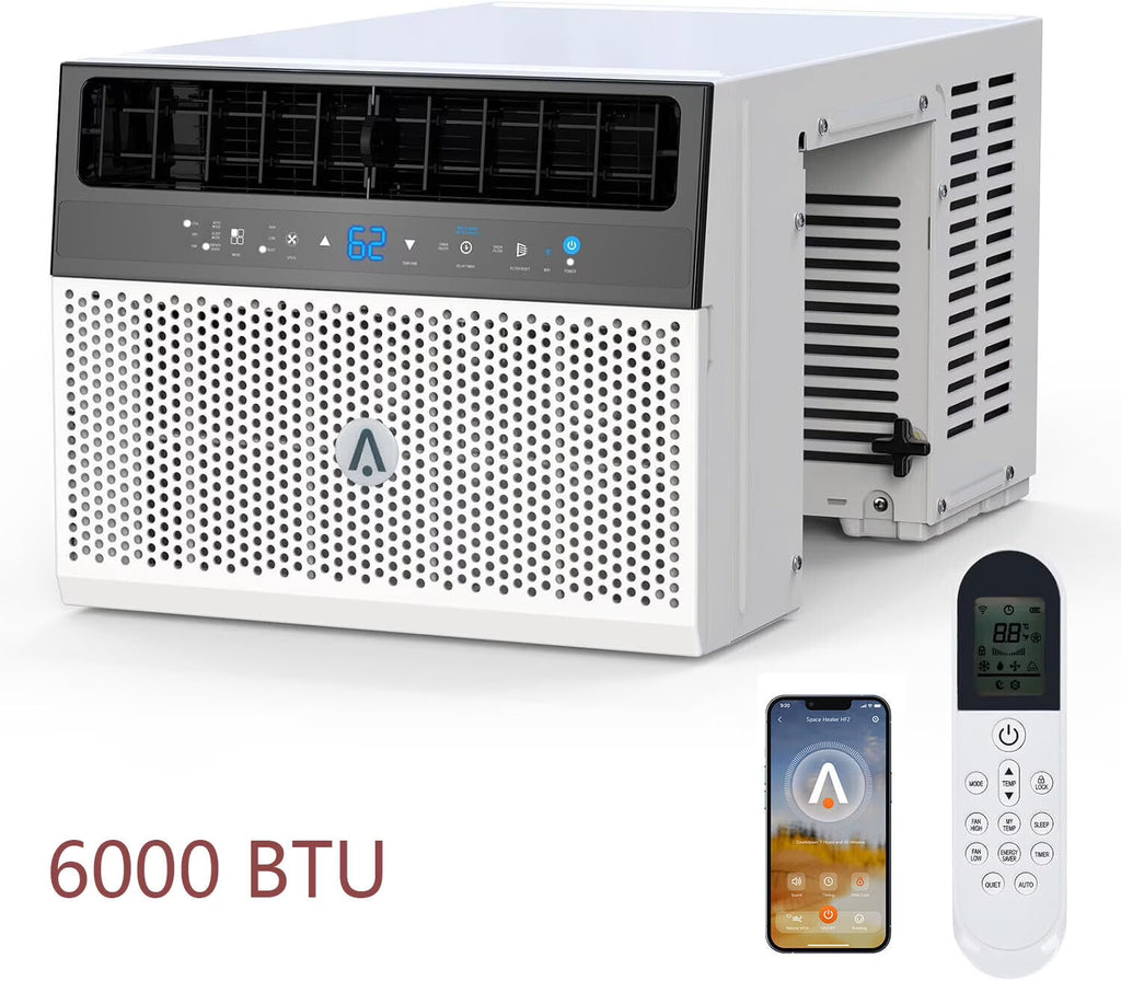2026 New8000Btus Window Air Conditioner Over the Sill AC Up to 370 Sq.Ft With Remote & App