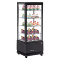 2026 Vitrina refrigerada de sobremesa para tartas, blanca, 3 niveles, 2,4 pies³