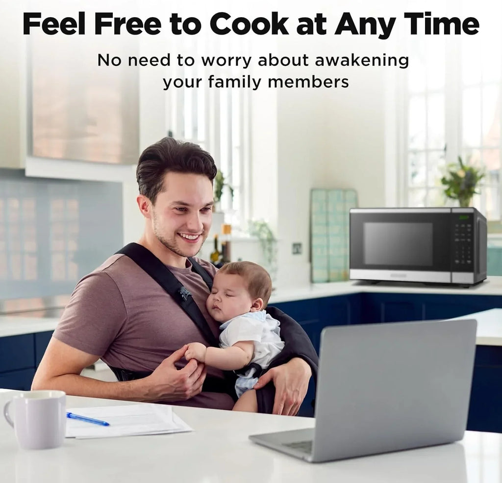 2026 NewBLACK+DECKER 0.9 Cu Ft Microwave Oven Countertop, 6 Auto Menus, 10 Power Levels, Digital Panel, 900W