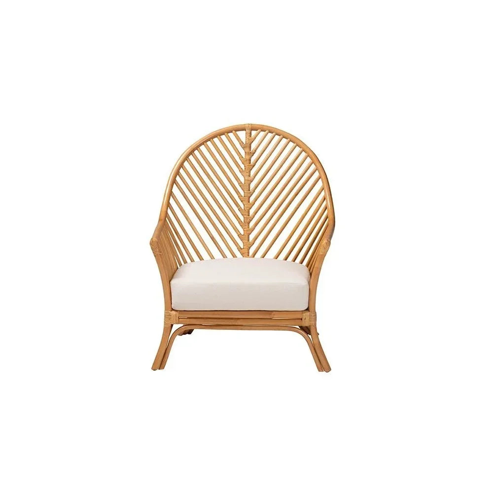 2026 Newbali & pari Lisabon Bohemian Light Honey Rattan Arm Chair