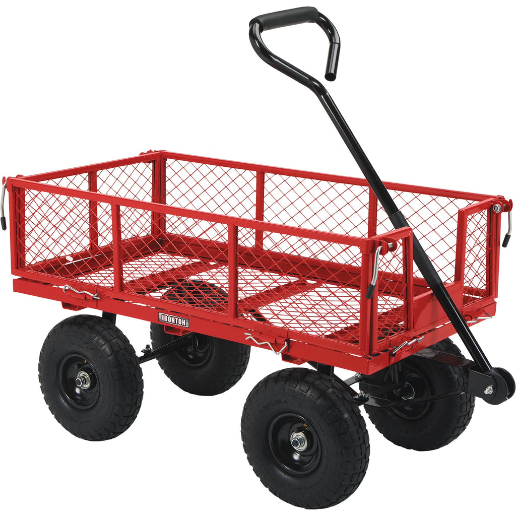 2026 NewIronton Steel Garden Cart, 400-Lb. Capacity, 38in.L x 18-1/2in.W x 21in.H