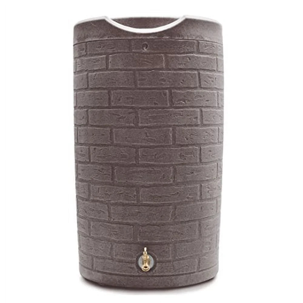 2026 NewGood Ideas IMP-D50-DAR Impressions Downton Rain Saver Rain Barrel, 50 Gallon, Dark Granite