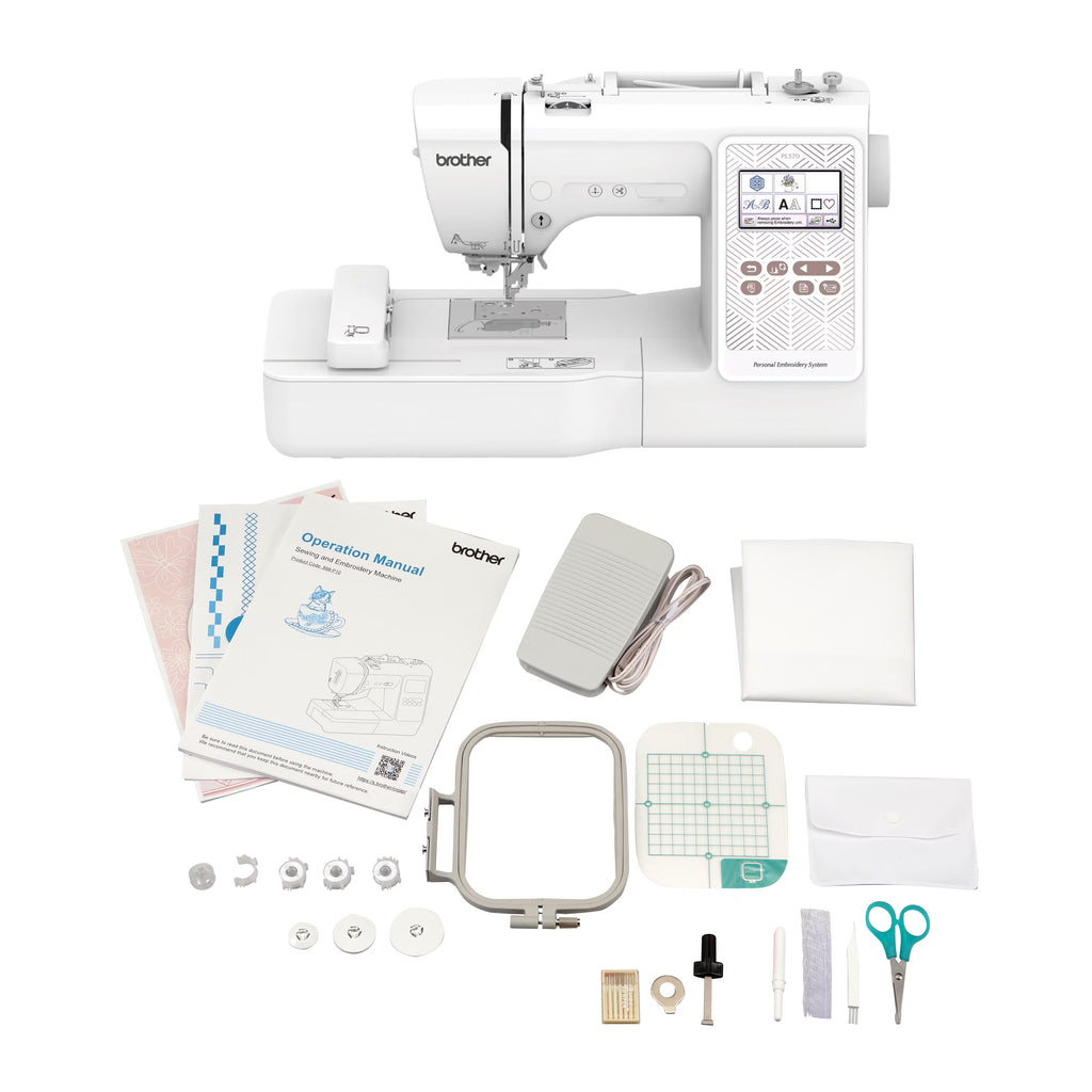 2026 NewBrother PE570 Embroidery Machine with 135 Built-in Designs, Wireless Connectivity, and Artspira App Integration