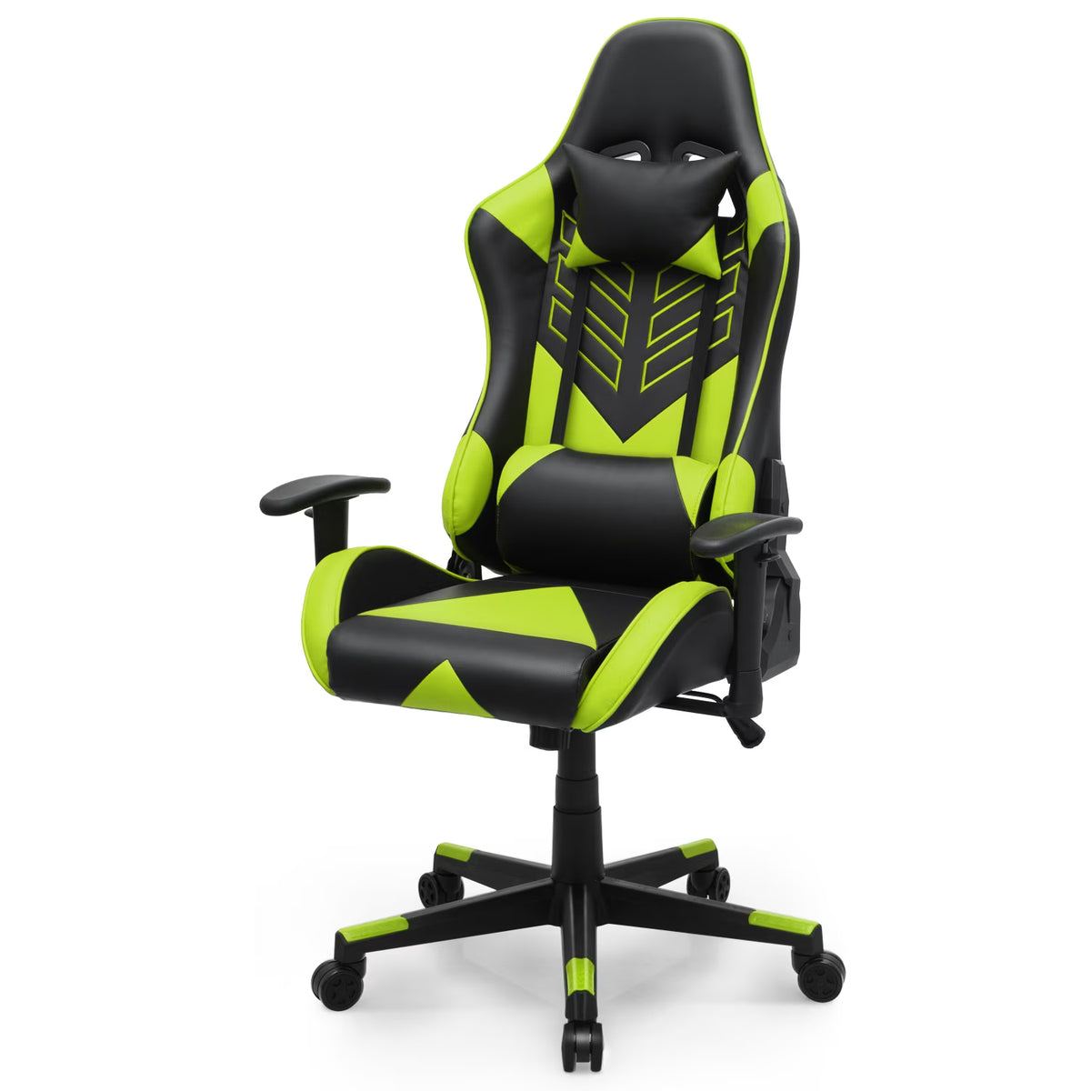 2026 NewMagshion Ergonomic Gaming Chair, Comfortable Gaming Chair, Computer Chair Leather Desk Chair Adjustable Swivel Gaming Office Chair, Blue