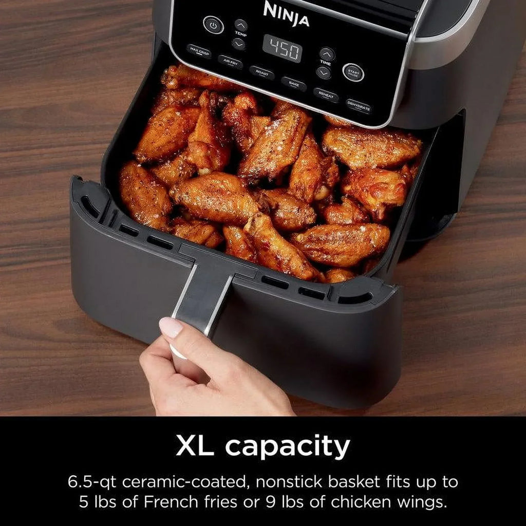 2026 NewNinja Air Fryer Pro XL 6-in-1 with 6.5 QT Capacity, Max Crisp, Air Fry, Air Roast, Bake, Reheat, Dehydrate, Max Crisp Technology with 450F, Nonstick Basket u0026 Crisper Plate