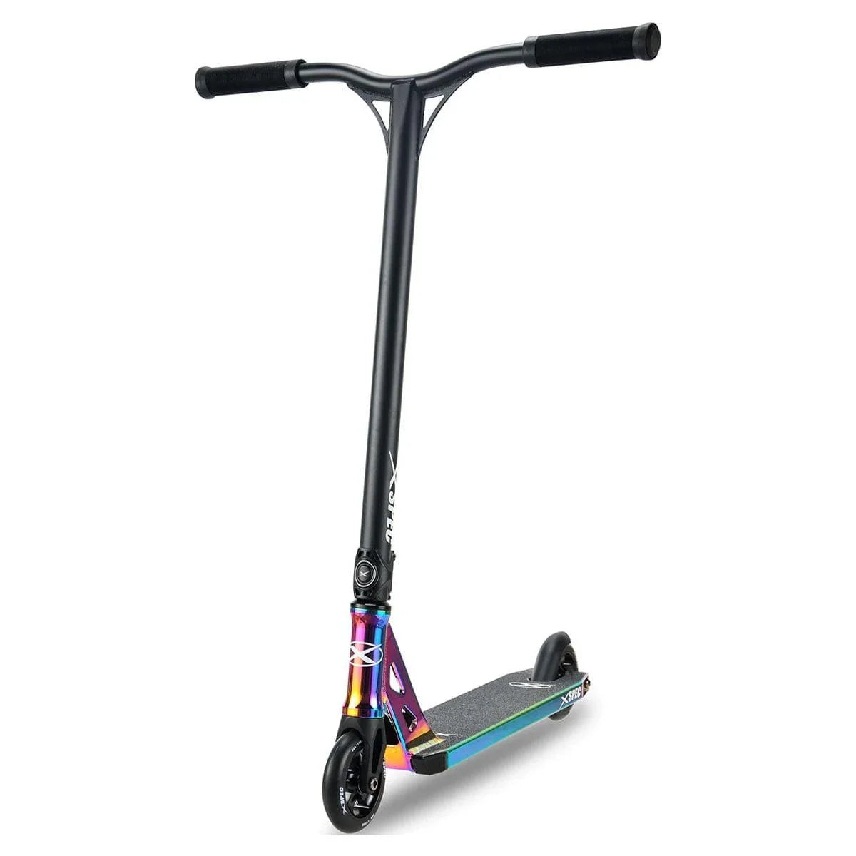 2026 NewXspec Oil Slick Neo Chrome Pro Stunt Kick Scooter. Rainbow Trick Scooter