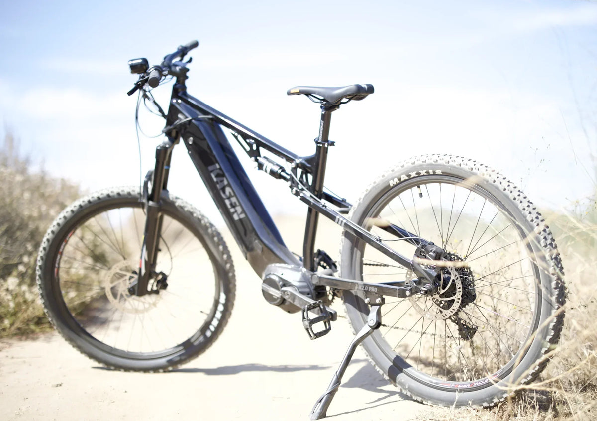 2026 NewKasen Electric Mountain Bike Mid-driven 500w 48v 15ah Full Suspension Throttle and Pedal Assist