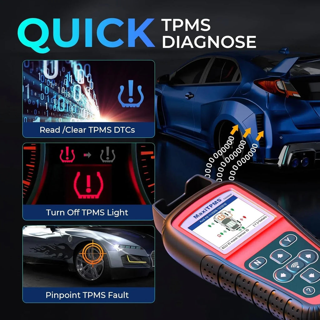 2026 NewMaxiTPMS TS508WF TPMS Tool, 2025 Enhanced Wi-Fi Ver. of TS508 TS501 PRO TS408S TS601, MX-Sensor TPMS Progamming Tool, TPMS Diagnosis/Reset TPMS Relearn Tool, Read/Clear TPMS DTCs