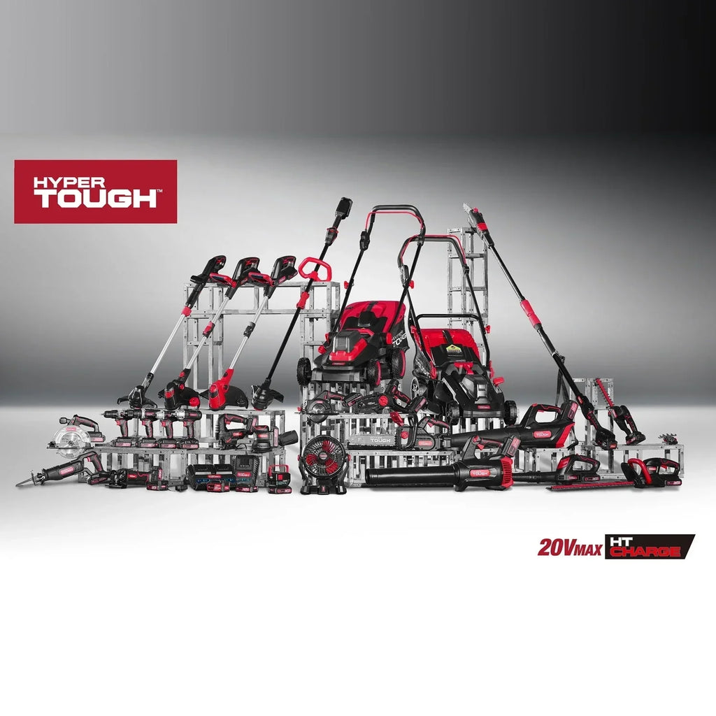 2026 NewHyper Tough 20V Max 22-inch Cordless Battery Powered Hedge Trimmer, HT21-401-003-07