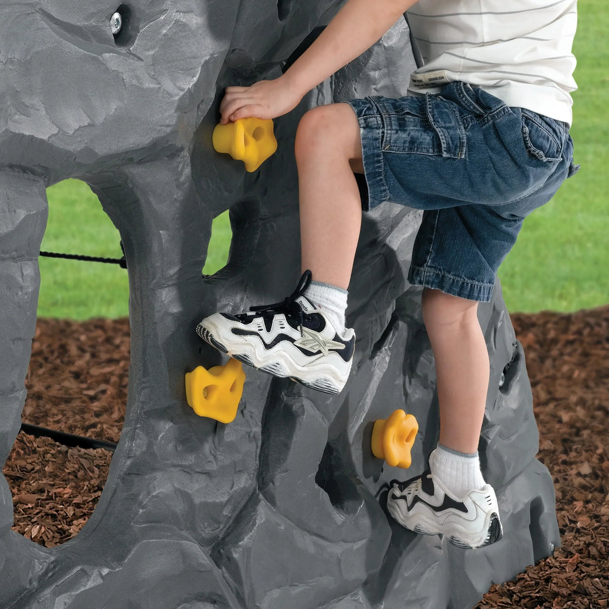 2026 NewStep2 Skyward Summit Rock Climbing Wall, Grey