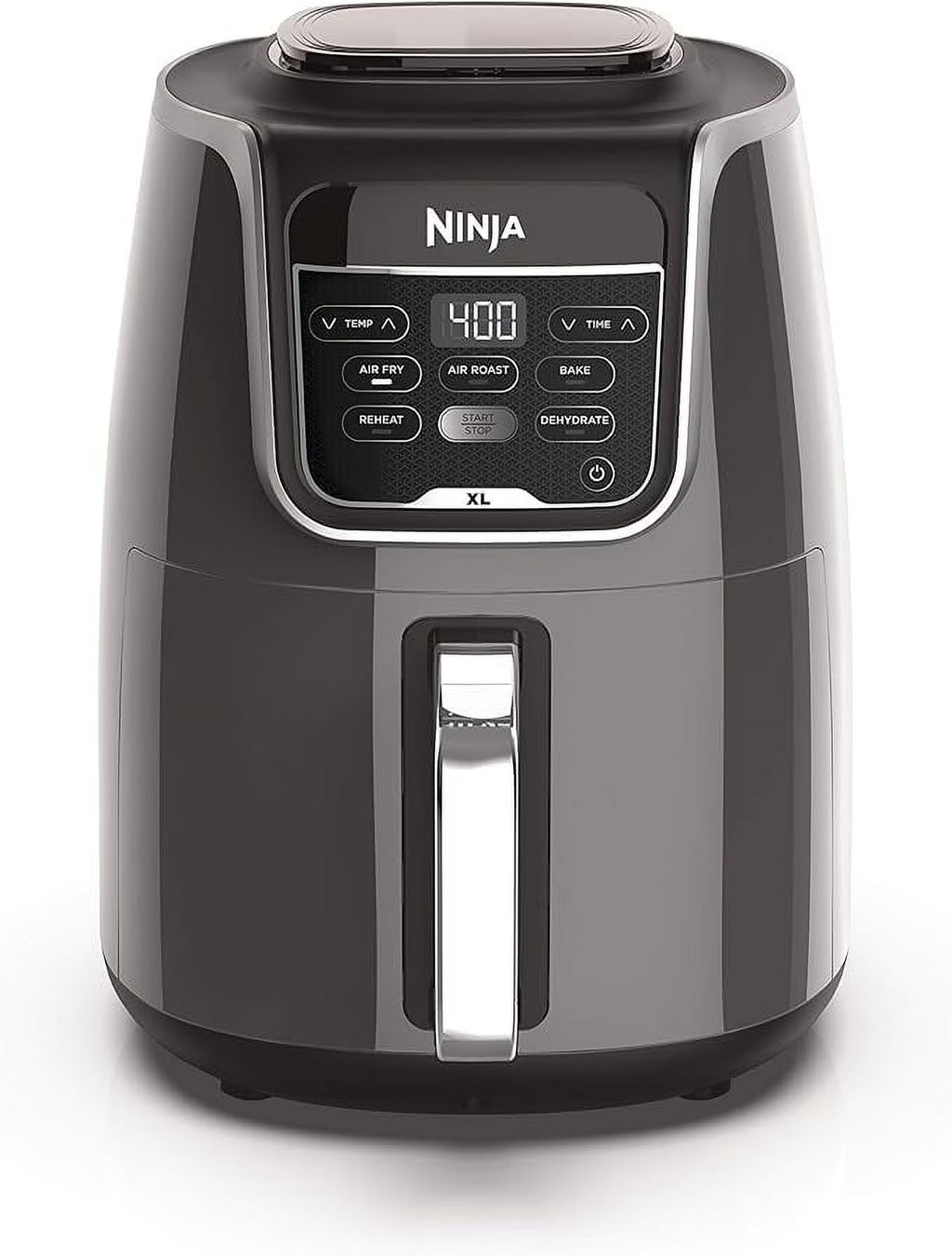 2026 NewNinja AF150AMZ Air Fryer XL, 5.5 Qt. Capacity that can Air Fry, Air Roast, Bake, Reheat & Dehydrate, with Dishwasher Safe, Nonstick Basket & Crisper Plate and a Chef-Inspired Recipe Guide, Grey