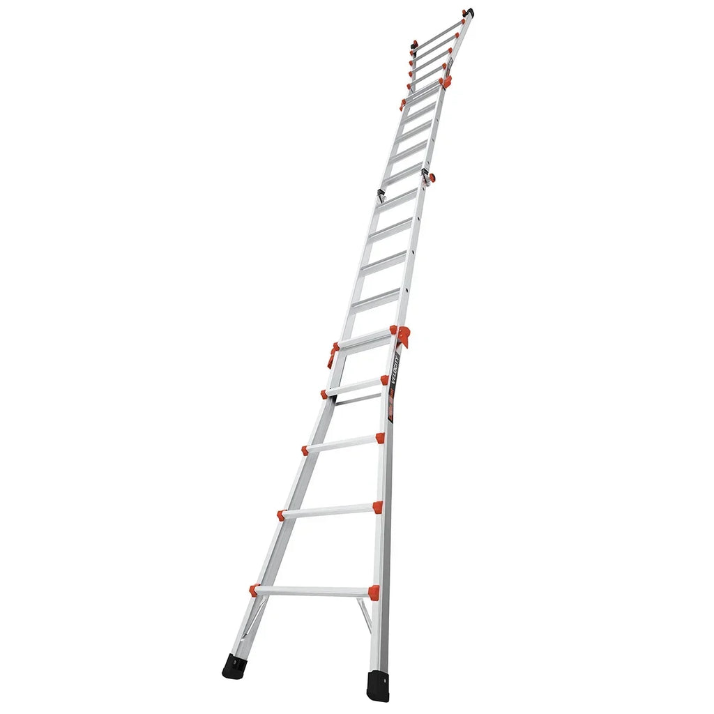 2026 NewLittle Giant Ladders Velocity 22-ft Multi-Position Ladder, Aluminum, 300 lb Capacity, Telescoping, A-Frame, Extension, with Wheels and Slip-Resistant Feet