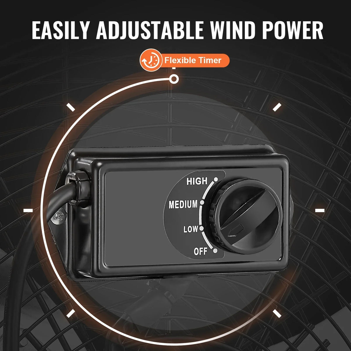 2026 NewKFFKFF Industrial Drum Fan, 30 Inch with High Speed, 3-Speed 13000CFM, Heavy Duty for Commercial Purposes, 360° Flexible Tilt Mechanism, Ideal for Warehouse, Workshop, Factory, and Basement