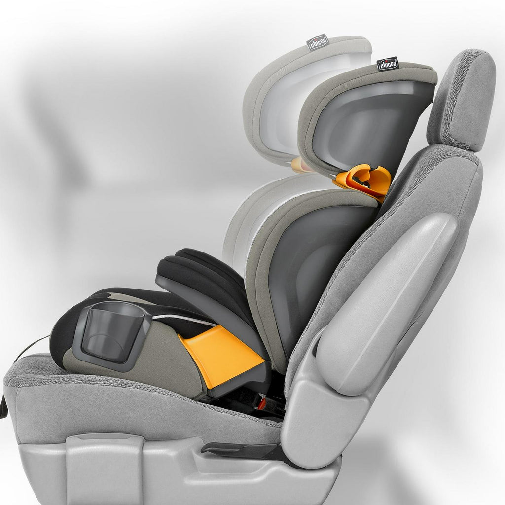 2026 NewChicco KidFit Zip Plus 2-in-1 Belt Positioning Booster Car Seat - Taurus (Black/Grey). New