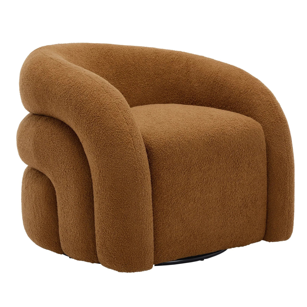 2026 New360" Swivel Accent Chair for Living Room, Boucle Barrel Armchair Single Sofa Chair Reading Chair, Sage Green
