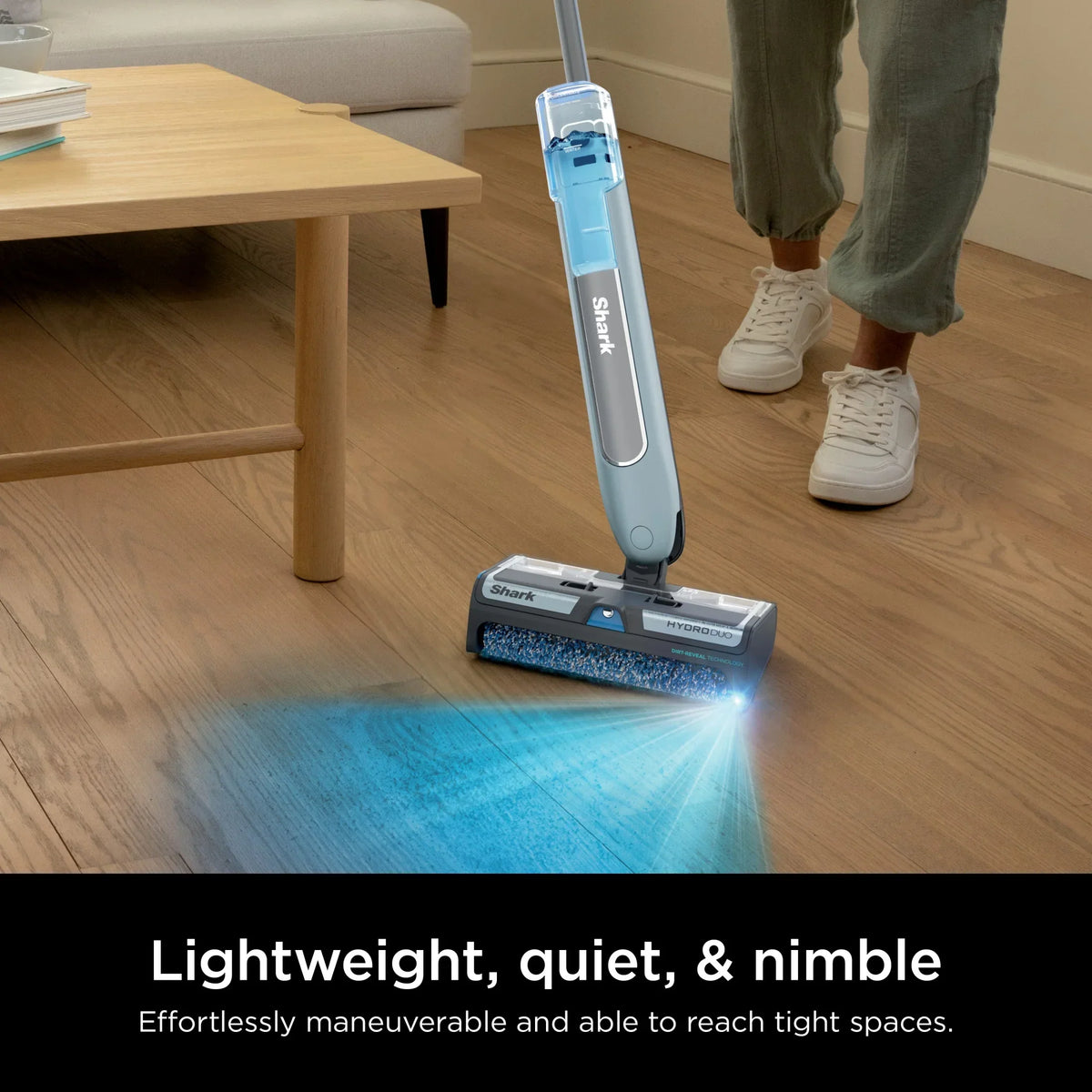 2026 NewShark HydroDuo with Dirt-Reveal Technology, Cordless, Hard Floor Cleaning System, Wet & Dry Debris Pickup, Mop & Scrubs All at Once, Hardwood, Tile, Laminate Floors, WW200