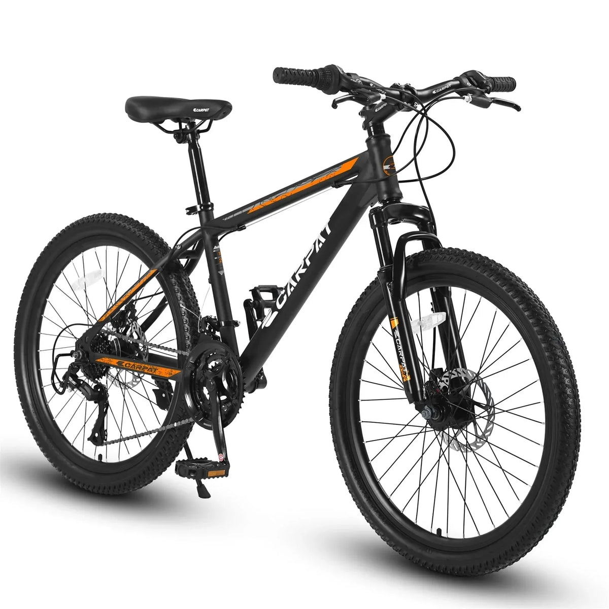 2026 New26" Mountain Bike for Adult, 21 Speed MTB with High-carbon Steel Frame, Orange