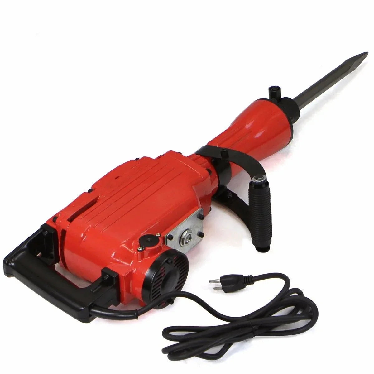 2026 NewXtremepowerUS Demolition Jack Hammer Heavy Duty, 2200W Electric Jackhammer With Scraping Chisel, 1800BPM Power Drill Concrete Breaker Bar Point & Chisel Bits Chisel Set, Red