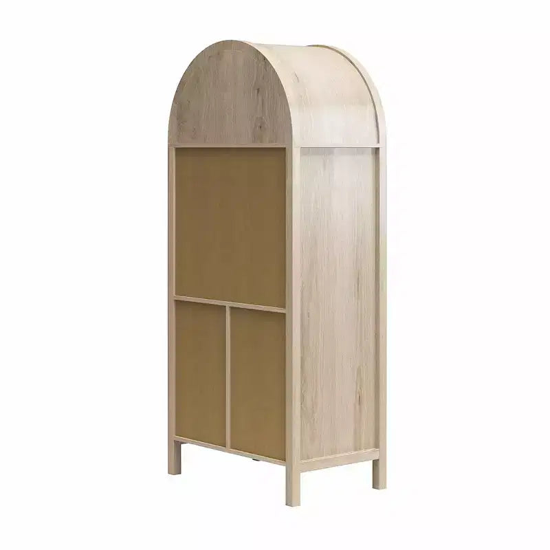 2026 GDFStudio Jackson Armario de almacenamiento moderno arqueado de 70" con 2 puertas