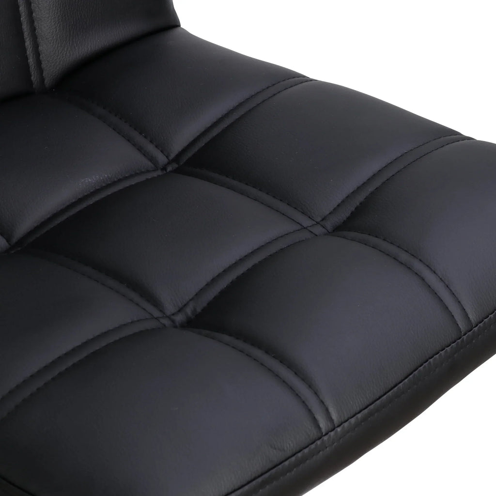 2026 NewZENY Set of 4 Bar Stool Soft Cushion Metal Frame 24-32" Swivel Chair, Black