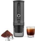 2026 NewNano Portable Electric Espresso Machine: 20 Bar, 3-4 Min Self-Heating, Mini 12V/24V Car Coffee Maker with NS Capsule & Ground Options - Ideal for Camping, Travel, RV, Hiking, Office (Space Grey)