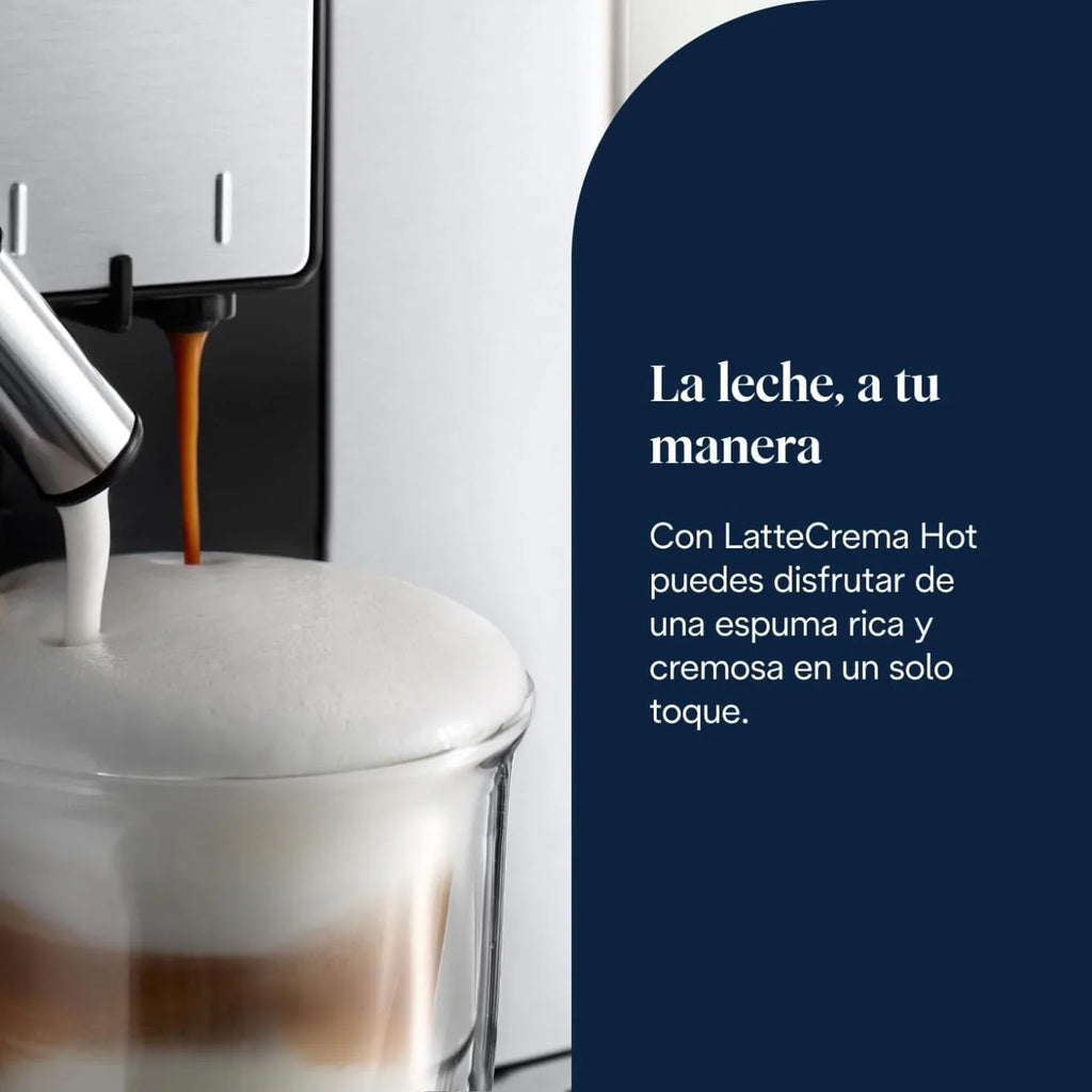 2026 Cafetera superautomática De'Longhi Perfetto Primadonna Soul ECAM612.55.SB para café y capuchino con sistema de leche LatteCreme, tecnología de grano a taza, 18 bebidas, control por aplicación.