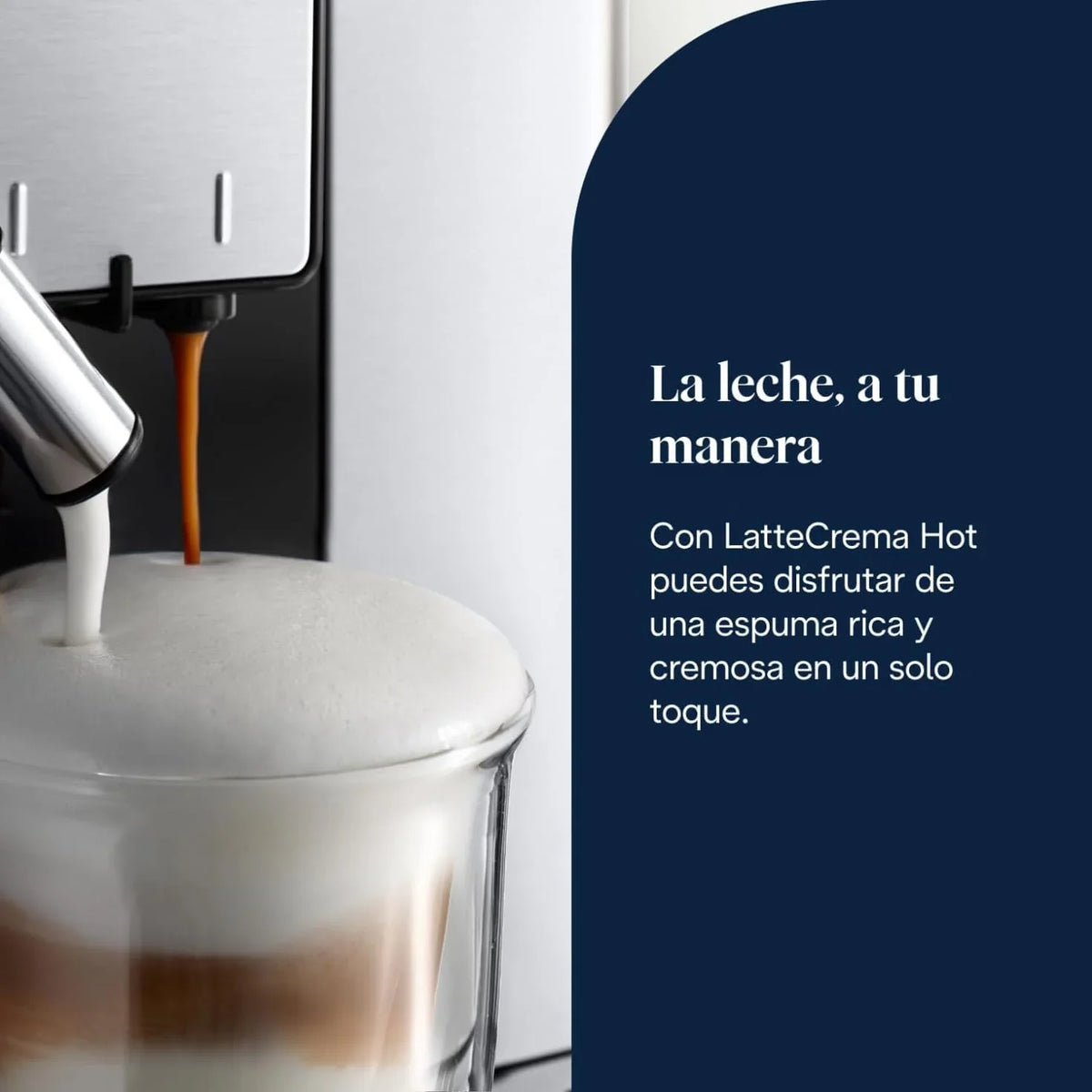 2026 Cafetera superautomática De'Longhi Perfetto Primadonna Soul ECAM612.55.SB para café y capuchino con sistema de leche LatteCreme, tecnología de grano a taza, 18 bebidas, control por aplicación.