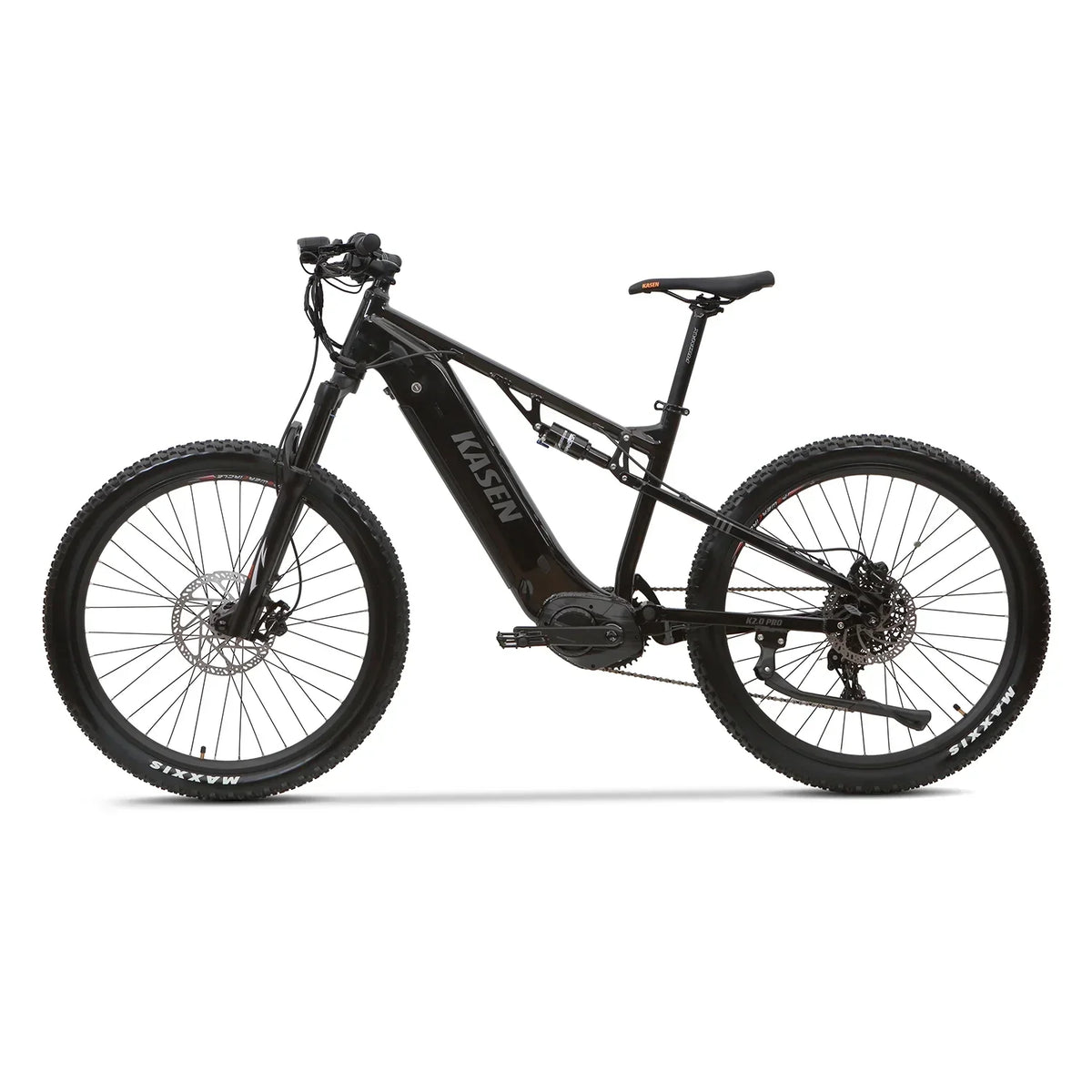 2026 NewKasen Electric Mountain Bike Mid-driven 500w 48v 15ah Full Suspension Throttle and Pedal Assist