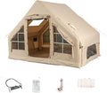 2026 NewInflatable Camping Tents With Hand Pump, Air Glamping Tents, Easy SetupWaterproofand Windproof Blow Up Tent, 4 Seasons Oxford Cabin Tent With esh &ChimneyWindow.