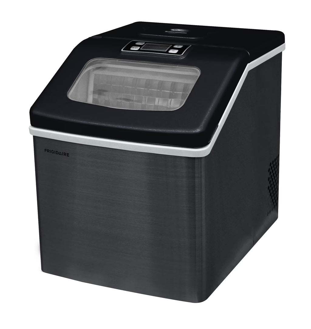 2026 NewFrigidaire 40lbs. Countertop Clear Square Ice Maker - Stainless Steel