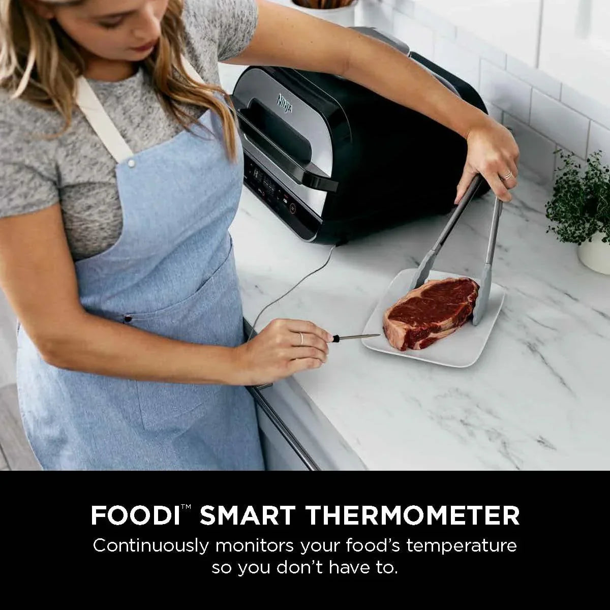 2026 NewFoodi Smart XL 4-in-1 Indoor Grill with 4-Quart Air Fryer, Roast, Bake, and Smart Cook System, FG550