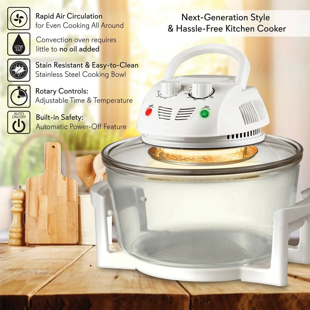 2026 NewNutrichef Halogen Oven Air-fryer/infrared Convection Cooker