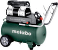 2026 Compresor silencioso Metabo Basic 270-50 OF, 50 L, 10 bar, 130 l/min, portátil y sin aceite para taller, con acoplamiento
