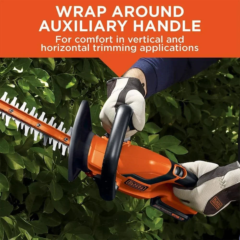 2026 NewBLACK+DECKER 20V Cordless Hedge Trimmer, 22-Inch, 1.5Ah, Battery and Charger Included
