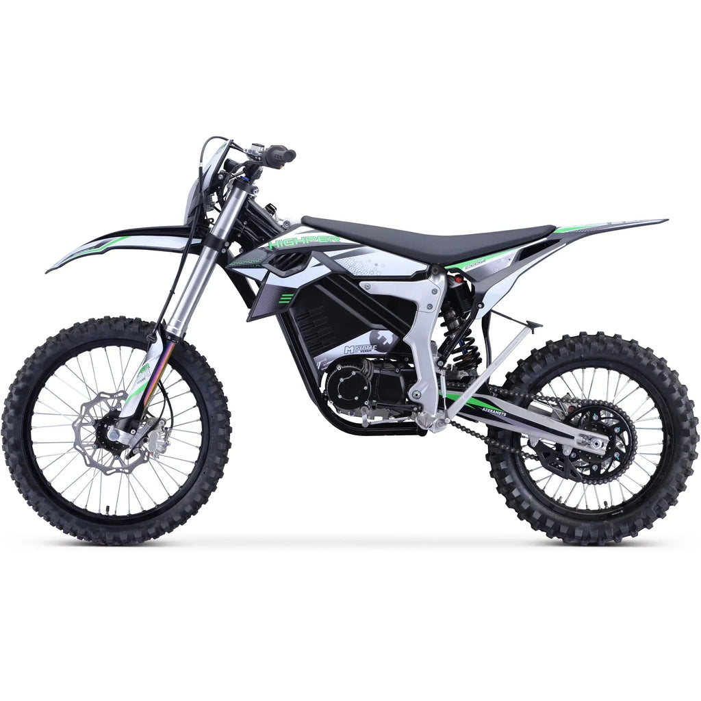 2026 NewMotoTec Venom 72v 12000w Electric Dirt Bike White