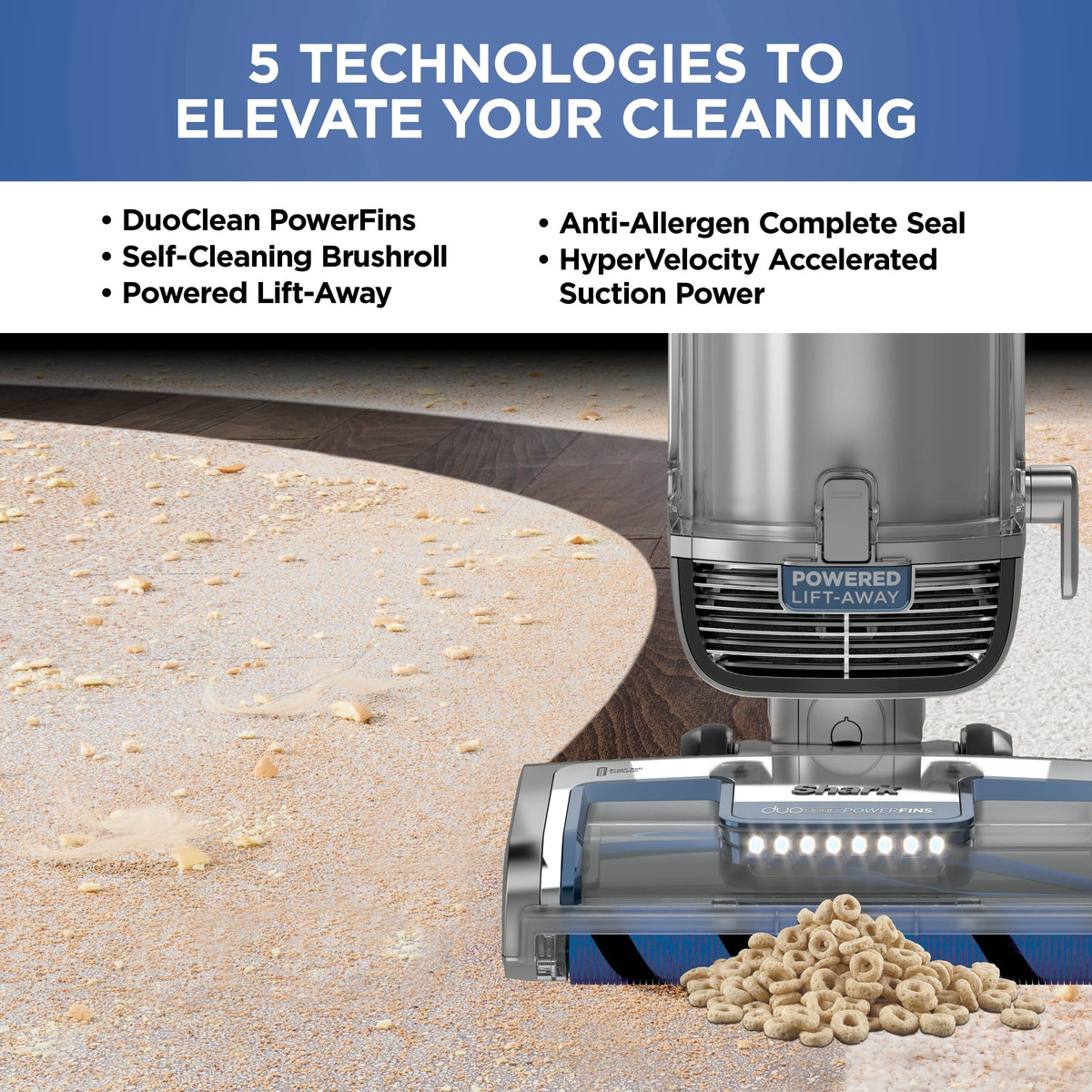 2026 NewShark Vertex DuoClean PowerFin Upright Vacuum Powered Lift-Away?, Self-Cleaning Brushroll, AZ2000
