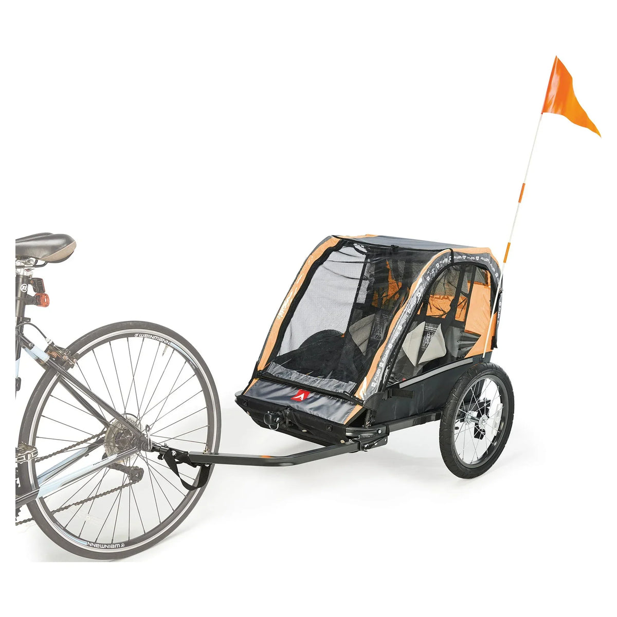 2026 NewAllen Sports Deluxe 2-Child Bicycle Trailer & Stroller, Model AS2, Green