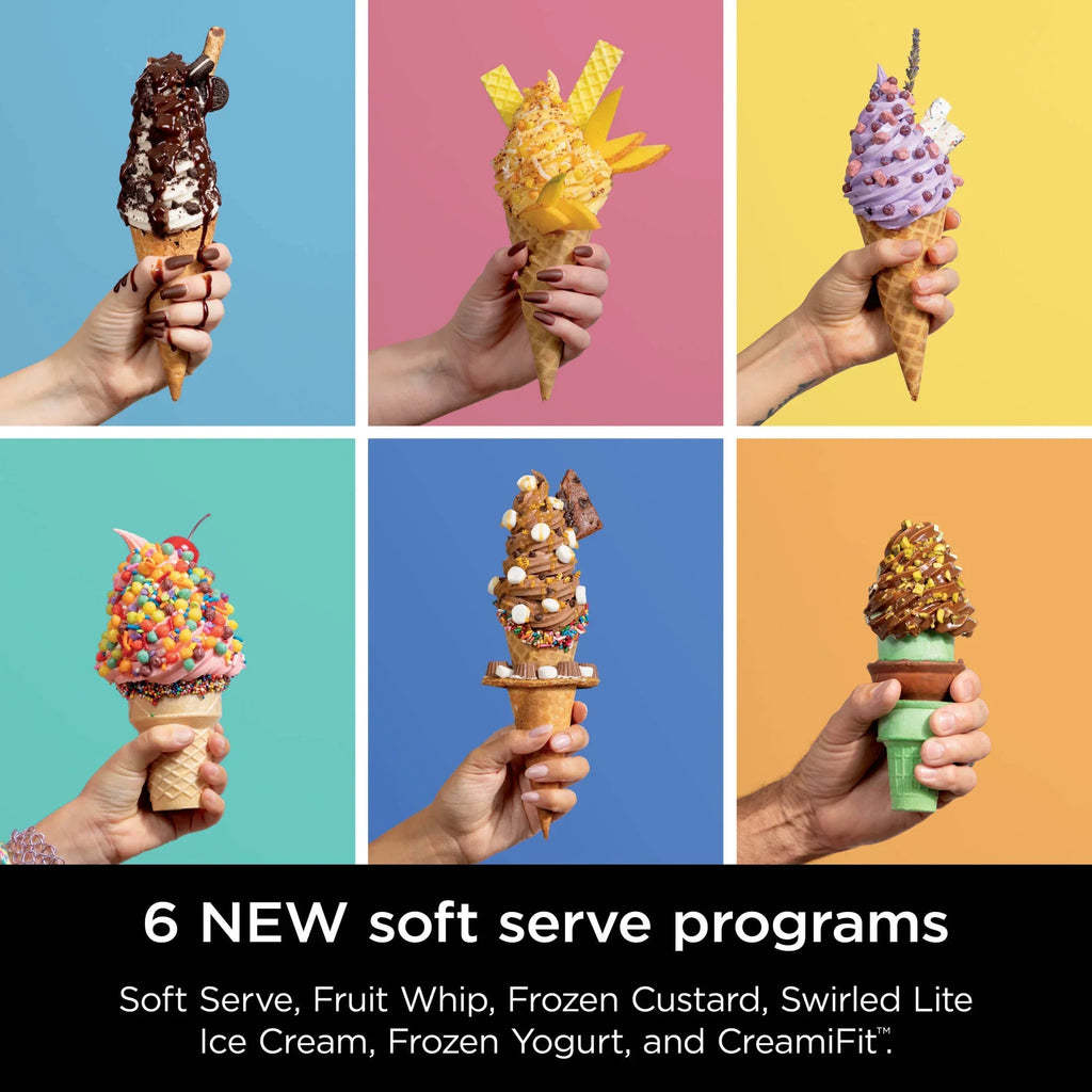 2026 NewNinja Swirl by CREAMi Soft Serve and Ice Cream Maker, 13 One-Touch Programs, NC701